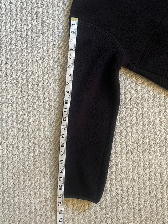 NWT EVERLANE The ReNew Fleece Oversized Half-Zip S Black - Picture 9 of 11